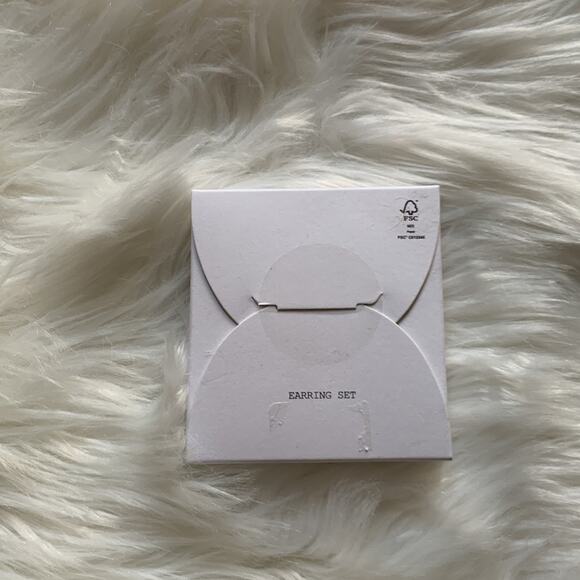 New- Set of 2 Madewell Earrings - Drop Mini Hoop Earrings, Bead Chain Earrings - Picture 7 of 8